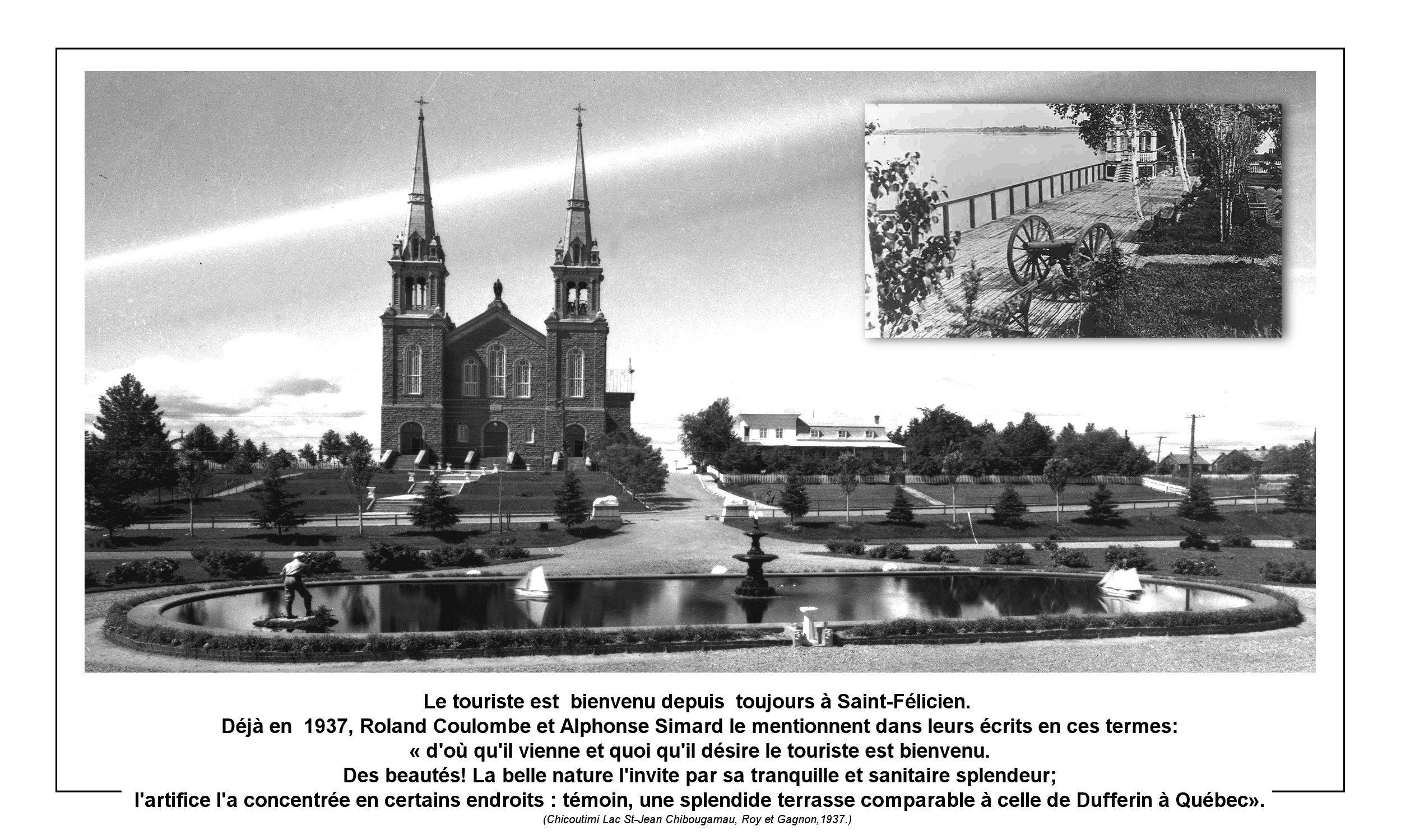 Le Parc du Sacré-Coeur (Crédit photo - Société d'histoire de Saint-Félicien)
