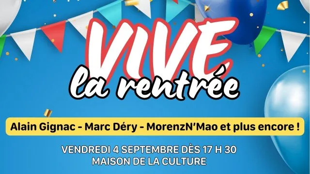 Vive La Rentrée ÉcranCouverture